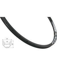 Ratlankis 26", FORCE Basic (559x19), d-brake, 36H (juodas)