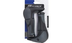 Chwyty FORCE Gel ze zintegrowanymi końcówkami kierownicy 113x22,2mm (czarno/szare)
