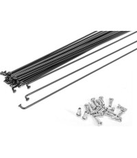 Stipinai cinkuoti 2,0x290mm+galvutė 144 vnt. pakuotė (juodi)