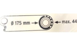 Grandinės apsauga SKS Chainblade, 42-44T