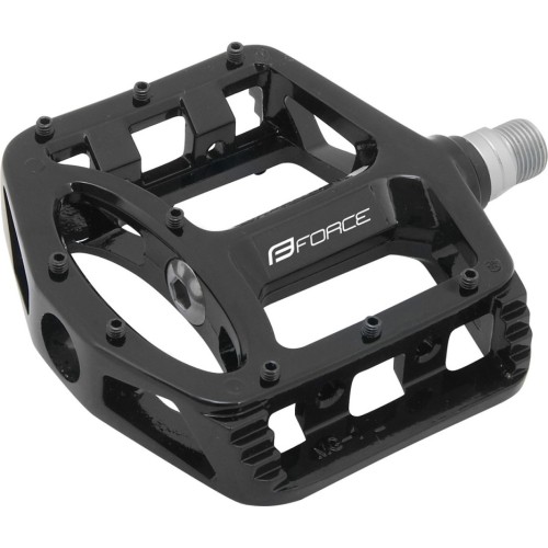 Pedalai FORCE BMX (magnio metalas, juodi)