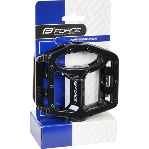 Pedalai FORCE BMX (magnio metalas, juodi)