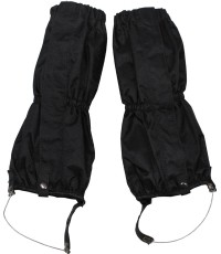 Gaiters black with zip steel wire