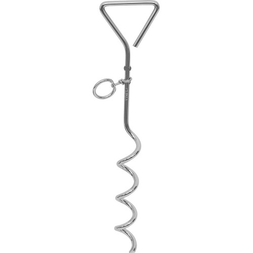 Spiralny śledź do namiotu, metalowy, 40 cm