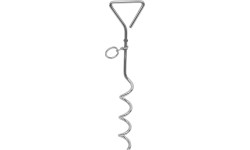 Spiralny śledź do namiotu, metalowy, 40 cm
