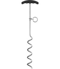 Spiralny śledź do namiotu, metalowy z plastikową rączką, ok. 45 cm