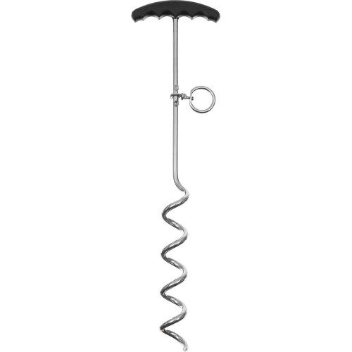 Spiralny śledź do namiotu, metalowy z plastikową rączką, ok. 45 cm