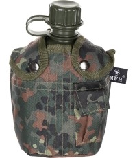 Plastikowa manierka US 1 l z pokrowcem BW camo, bez BPA