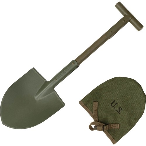 Saperka US T-Spade M10, zielona OD, z pokrowcem brezentowym