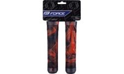 Chwyty kierownicy FORCE BMX 145mm (czarno-czerwone)