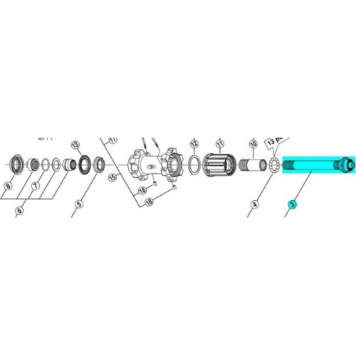 Piasta tylna SHIMANO FH-M770-S