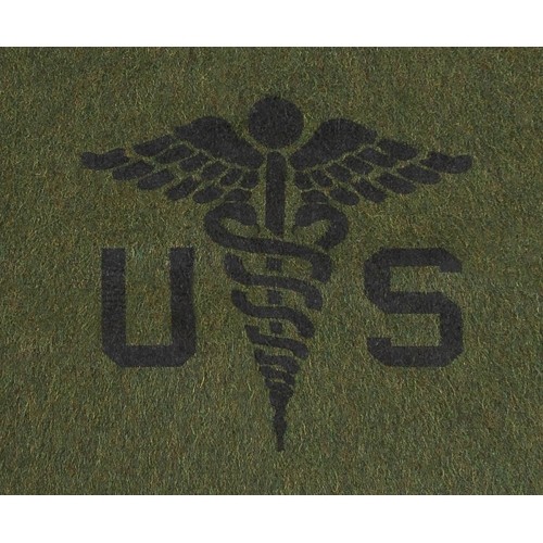Koc US "Medical" oliwkowozielony, ok. 225 x 155 cm