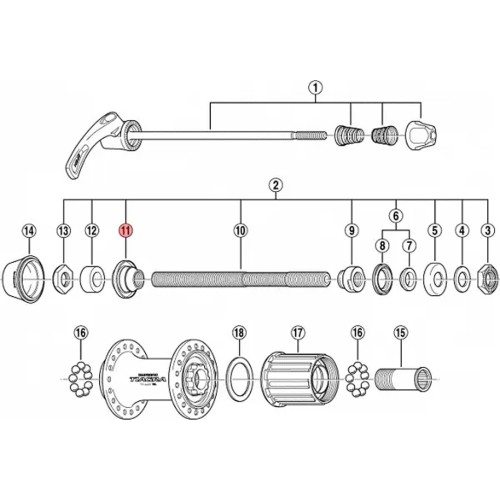 Konus MC30, M510-760 lewy M10x16mm