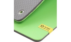 Mata fitness HMS Premium MFK08 EVA, 140x60 cm, 15 mm, zielono-czarna