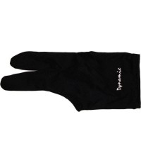 Rękawica bilardowa Dynamic Deluxe, 3-palcowa, czarna, Lycra