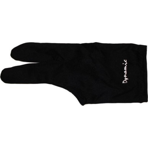 Glove Dynamic Deluxe, 3-finger, black, Lycra