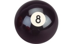 Klasyczna bila bilardowa nr 8, czarna, 57,2 mm