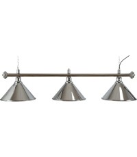 Lampa bilardowa Elegance, srebrna, 3 klosze, Ø 35 cm, 150 cm