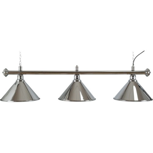 Lampa bilardowa Elegance, srebrna, 3 klosze, Ø 35 cm, 150 cm