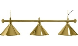 Lampa bilardowa Elegance, mosiądz, 3 klosze, Ø 35 cm, 112 cm