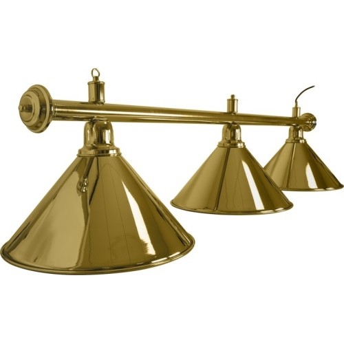 Lampa bilardowa Elegance, mosiądz, 3 klosze, Ø 35 cm, 112 cm
