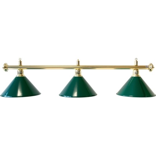 Lampa bilardowa Evergreen, zielona, 3 klosze, Ø 35 cm, 112 cm