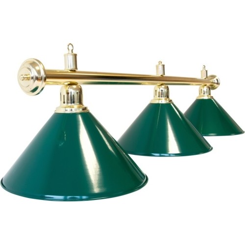 Lampa bilardowa Evergreen, zielona, 3 klosze, Ø 35 cm, 112 cm