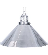 Lampa bilardowa, srebrna, Ø 35 cm