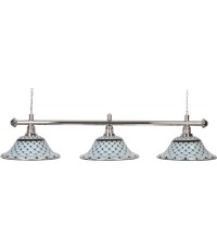 Lampa bilardowa Memory, biało-czarna, 3 klosze, Ø 44 cm, 156 cm