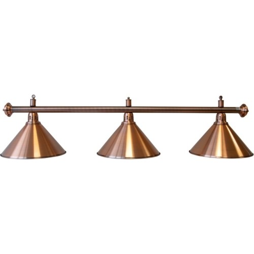 Lampa bilardowa Elegance, brąz, 3 klosze, Ø 35 cm, 150 cm