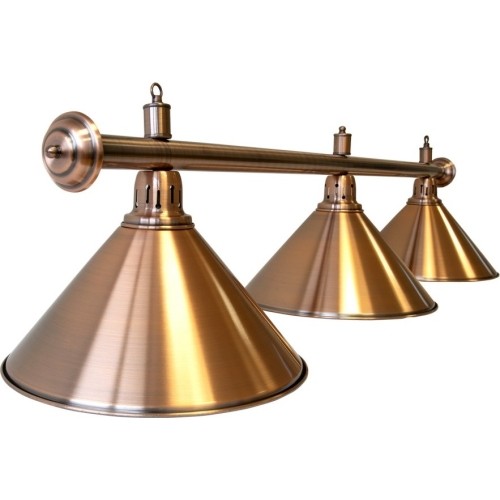 Lampa bilardowa Elegance, brąz, 3 klosze, Ø 35 cm, 150 cm