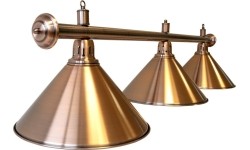 Lampa bilardowa Elegance, brąz, 3 klosze, Ø 35 cm, 150 cm