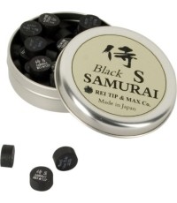 Skórka do kija Rei Samurai Black, 8 warstw, 14 mm, miękka (S)