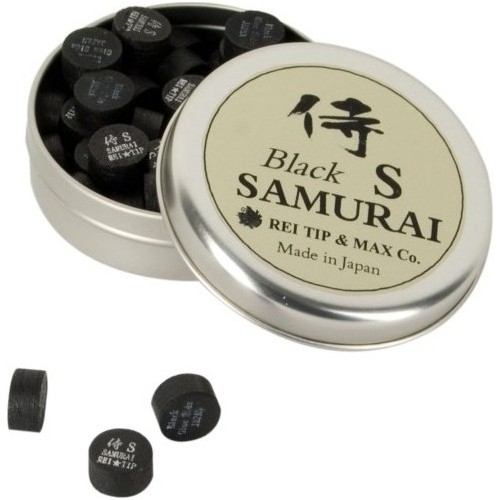 Skórka do kija Rei Samurai Black, 8 warstw, 14 mm, miękka (S)