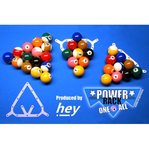 Trójkąt bilardowy Power Rack one 4 all (9/10/8 bil)
