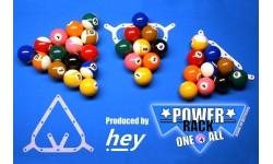 Trójkąt bilardowy Power Rack one 4 all (9/10/8 bil)