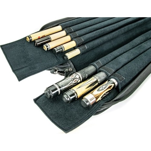 Miękkie etui na kij bilardowy, eleganckie, czarne, 3/5, 83 cm