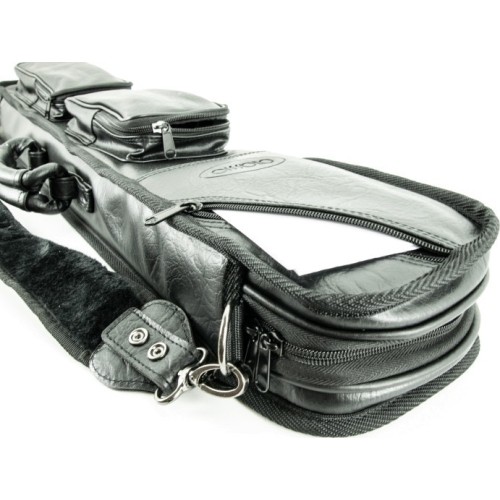 Miękkie etui na kij bilardowy, eleganckie, czarne, 3/5, 83 cm