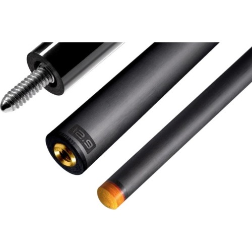 Cue Shaft, Pool, Predator Revo 12.9mm, 5/16x14, Black Vault Plate