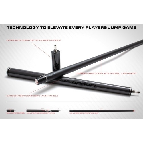 Billiard Cue, Pool, Cuetec Jump Cynergy Propel, Ghost Edition, quick release