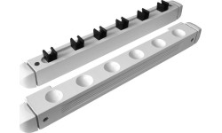 Stojak na kije bilardowe Roman, biały, 40 cm, na 6 uchwytów