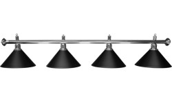 Pool Table Light, Blacklight, Black, 4-shades, Ø 35 cm, 180 cm