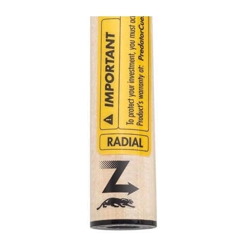 Cue Shaft, Pool, Predator Z-3, Black Thin Ring, 30 inch, Radial