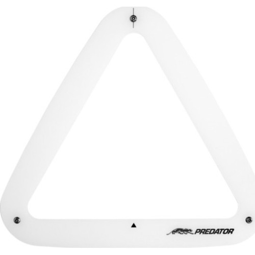 Trójkąt bilardowy Predator Aerorack, biały, 57,2 mm
