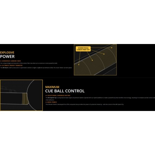 Cue Shaft, Pool, Predator Revo BK Rush, 30 inch, Uni-Loc