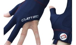 Rękawica bilardowa Cuetec Axis, 3-palcowa, granatowo-czerwona, S