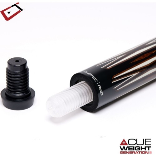 Billiard Cue, Pool, Cuetec AVID Proof Black LTC, 3/8x14, 12.25mm