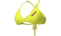 Damska góra stroju kąpielowego W Team Tie Back Solid Soft Green 34 - 650
