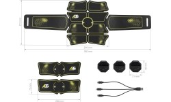 Elektrostymulator mięśni brzucha HMS ABS Master Pro Super