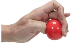 Piłeczka do ćwiczeń dłoni Freeball Maxi 5,5 cm - Czerwony
